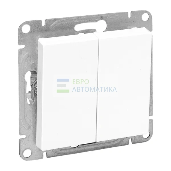EKF UP1-SWW-20-DP Механизм выключателя, двухклавишный, двухполюсный, белый Эпика EKF
