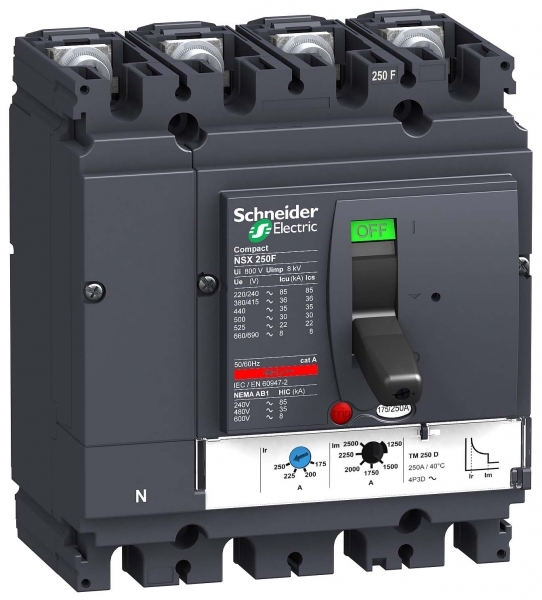 Schneider Electric 4П4Т АВТ. ВЫКЛ. TM160D NSX250H (арт.LV431692)