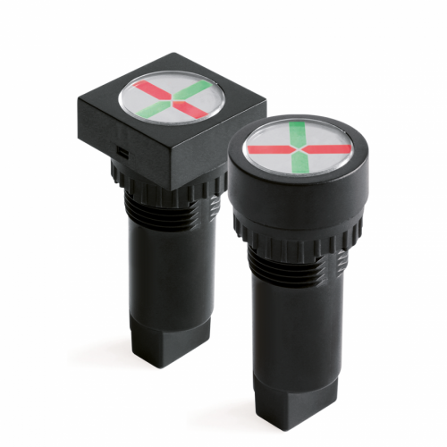 DKC AC0F23RG230 Индикатор положения, штекерное подкл., уст.размер 22/30, круг., крас./зел., 230В,