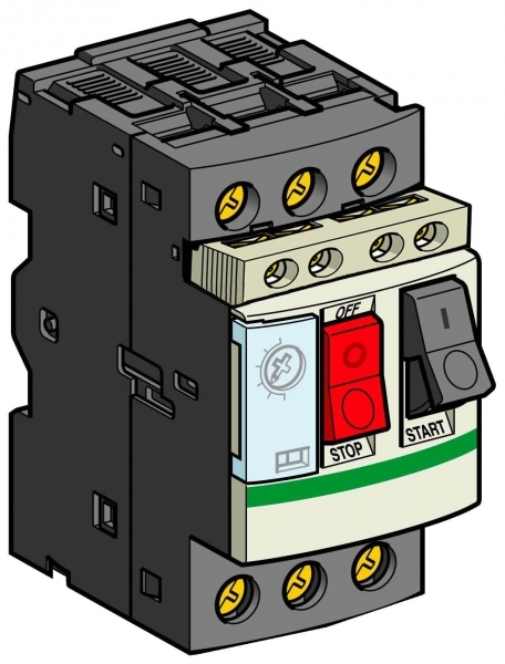 Schneider Electric GV2ME02AE11TQ АВТ.ВЫКЛ. С КОМБ.РАСЦЕП.0,16-0,25А+КОН