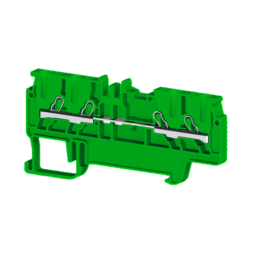 KLEMSAN 307022 Клеммник пруж.быстрозажимной (Push in), 4-х выводной, 1,5мм.кв., (зеленый); PYK 1,5MС