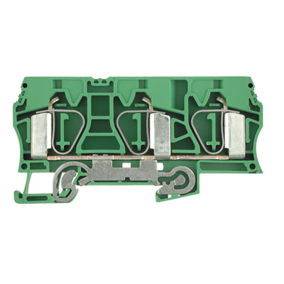 Weidmuller 1768310000 ZPE 16/3AN Исполнение: Клеммы PE, Пружинное соединение, 16 мм.кв, 1920 A (16 мм.кв), зеленый/желтый