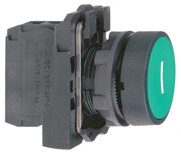 КН. 22ММ ЗЕЛЕНЯЯ С ВОЗВРАТОМ XB5AA3311