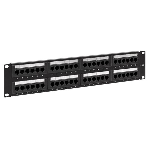 EKF TRCS-PPNL-6ASTP-1U24 Патч-панель TERACOM CS 19'' Cat.6A 1U полный экран STP 24 порта RJ-45 Dual IDC с органайзером