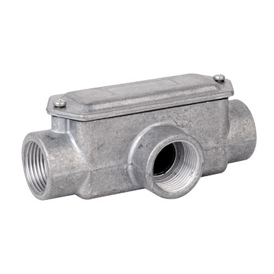 DKC 6330-32A Коробка ответвительная алюминиевая, 3 ввода, М32х1,5 ,IP55, 146х63х57мм