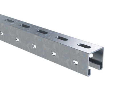 DKC BPM4128ZL С-образный профиль 41х41, L2800, толщ.2,5 мм, цинк-ламельный
