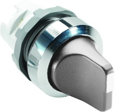 ABB 1SFA611210R2007 Переключатель M3SS1-20U (короткая ручка) серый 3-х позиционный без подсветки (только корпус) с фиксацией