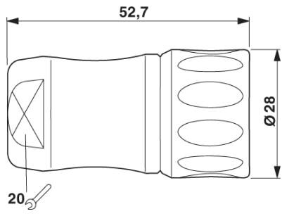Phoenix contact 1597251 RC-12P1N12K0X7 Кабельный соединитель