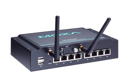 MOXA Компьютер UC-8410A-LX RISC dual-core embedded computer with 8 serial ports, 3 LANs, 4 DIOs, USB, mSATA, and Wireless-and-Security Enabled