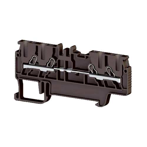 KLEMSAN 307025 Клеммник пруж.быстрозажимной (Push in), 4-х выводной, 1,5мм.кв., (черный); PYK 1,5MС