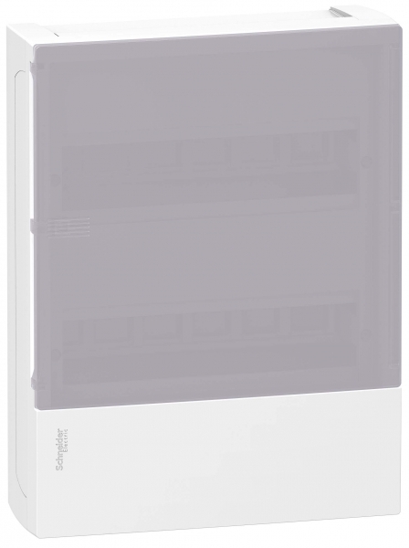 Schneider Electric MIP12212T MINI PRAGMA ЩИТ НАВЕСНОЙ С ДЫМЧАТОЙ ДВ. 2РЯД/24МОД,IP40,IK07,63А,2 клеммы,Италия