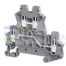 TBLOC 8002099556 Клеммник двухуровневый на DIN-рейку (Винтовой) 2,5мм.кв. (синий); NTB 2,5 2P