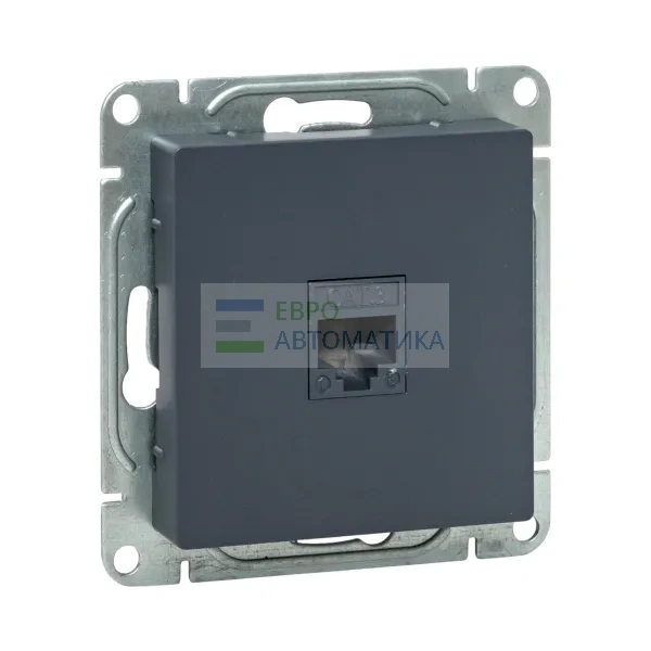 EKF UP1-SOG-RJ11 Механизм розетки RJ11, графит Эпика EKF