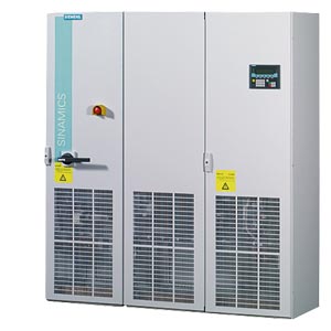 SINAMICS S150 Converter cabinet unit, AC/AC with CIM+CU320-2 380-480V 3AC, 50/60 Hz Type rating: 250kW @ 480V pulsed infeed with energy recovery Version A, incl. EMC filter 2nd environment, Category C3