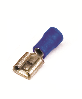 DKC 2B04P Наконечник плоский с изолир.фланцем (розетка) 1,5-2,5 кв.мм 2,8х0,5 мм (РПИ-М)