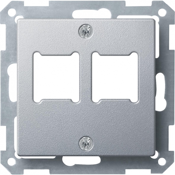 Schneider Electric MTN291260 MERTEN ЦЕНТР.ПЛАТА д/розетки RJ11/RJ45,2поста, АЛЮМИНИЙ, QF SM