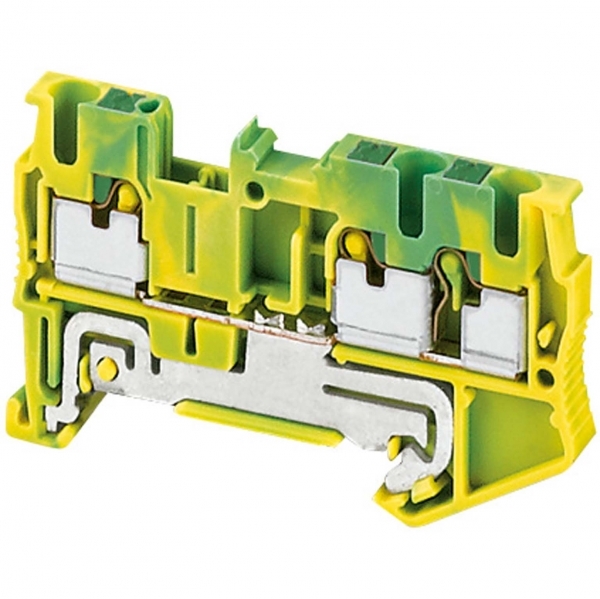 Schneider Electric NSYTRP23PE КЛЕМ ВТЫЧ.С ЗАЗЕМЛ, 3ТЧК, 2,5ММ,ЖЕЛТ-ЗЕЛ