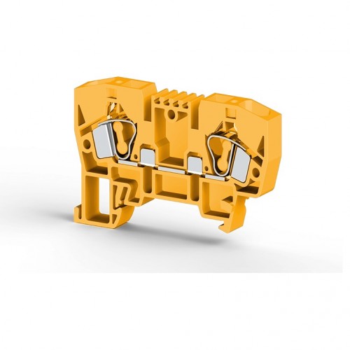 KLEMSAN 306243 Клеммник пружинный 6мм.кв. (желтый); YBK6