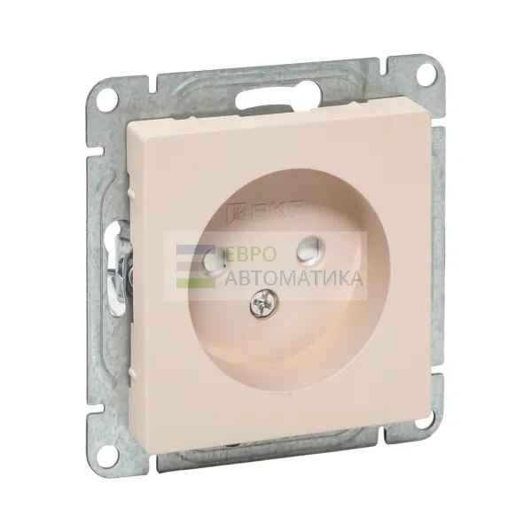 EKF UP1-SOI-101 Механизм розетки, 16А, без заземления, со шторками, кремовый Эпика EKF