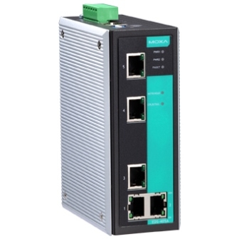 MOXA Коммутатор EDS-405A-EIP-T Managed Ethernet Switch, 5 x 10/100BaseT(X) ports, Ethernet IP enabled, t:-40/+75