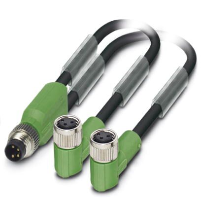 Phoenix contact 1458716 SAC-3P-M8Y/2X0,6-PUR/M 8FR Кабель для датчика / исполнительного элемента