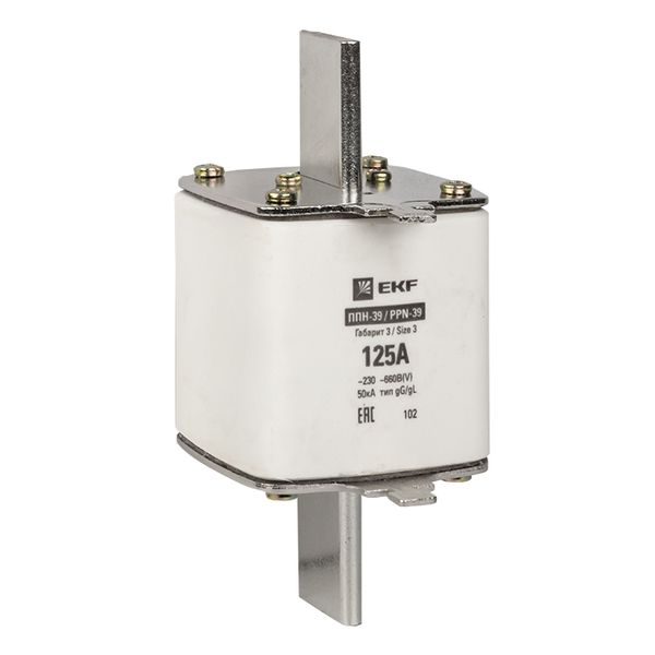 EKF fus-39/630/125 Плавкая вставка ППН-39 630/125А габарит 3 EKF