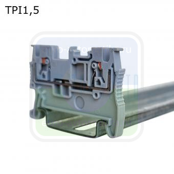 Провенто TPI1,5RD Клемма push-in проходная 2 контакта 1,5 мм2, красная