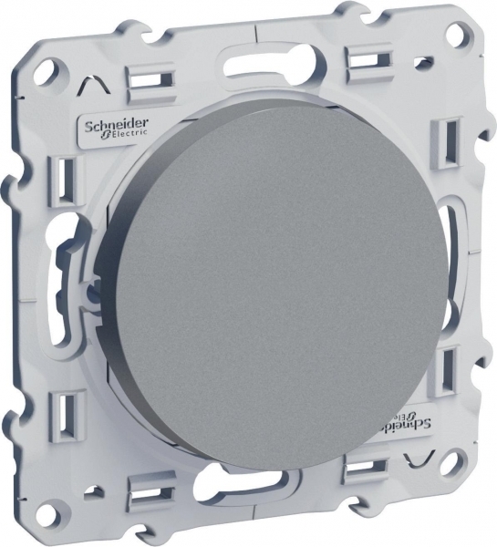Schneider Electric S53R206 ODACE ВЫКЛЮЧАТЕЛЬ 1-клав., кнопочный, с подсв., 10 АХ, 250 В, сх. 1а, АЛЮМИНИЙ