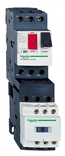Schneider Electric GV2DM116P7 КОМБИНИРОВАНЫЙ ПУСКАТЕЛЬ.9-14А. ЦЕПЬ УПРАВЛЕНИЯ 230B.50/60ГЦ