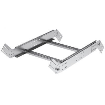 DKC LIE1003K Угол вертикальный шарнирный 100х300 в комплекте с крепежными элементами и соединительными пластинами