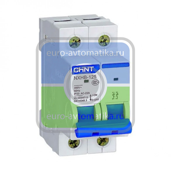 CHINT 193177 Выключатель нагрузки NXHB-125 2P 80A(R)