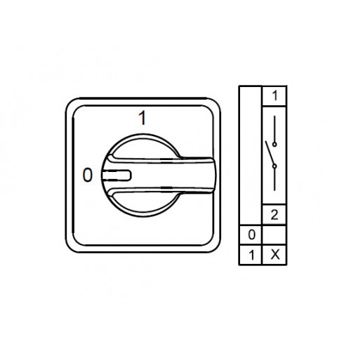 KLEMSAN 800088 CS080272E; Аварийные Переключатели Двухпозиционные (0-1); 4 FAZ 80 A 90° (MOQ 1000)