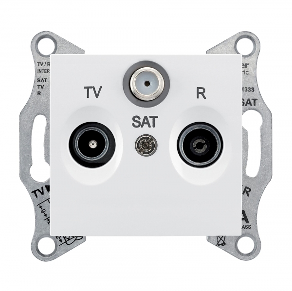 Schneider Electric SDN3501421 TV/R/SAT розет. проходная, бел. Schneider Electric SDN3501421 TV/R/SAT розет. проходная, бел.