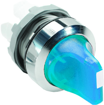 ABB 1SFA611210R2104 Переключатель M3SS1-21L (короткая ручка) синий 3-х позиционный с подсветкой (только корпус) с фиксацией