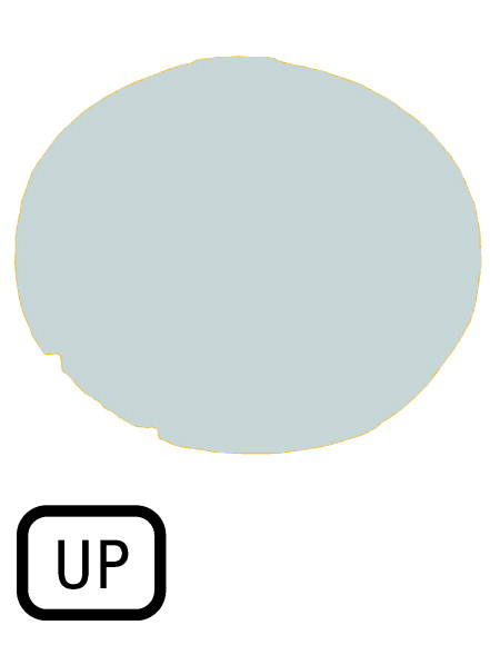 Линза в кнопки с подсветкой , плоская белые, UP (M22-XDL-W-GB3)