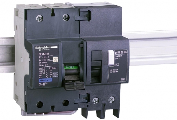 Schneider Electric АВТОМАТИЧЕСКИЙ ВЫКЛ. NG125H 2П 63A C (арт.18721)