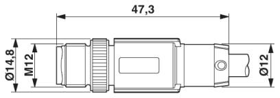 Phoenix contact 1514472 SAC-5P-M12MS/ 4,0-920/M12FS Системный кабель шины