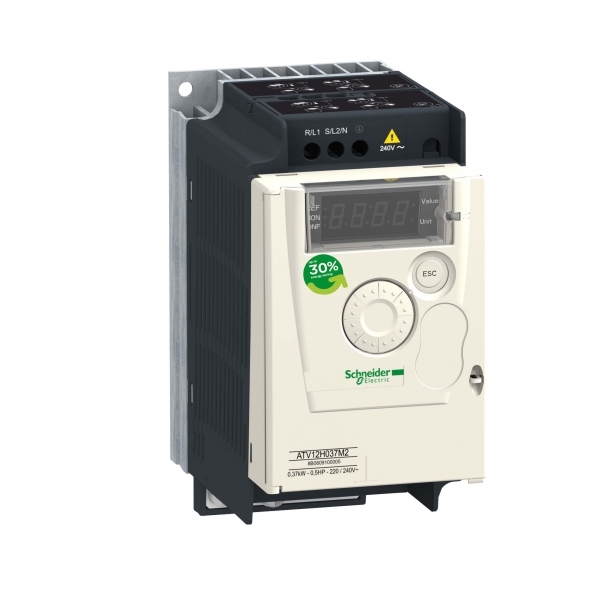 Schneider Electric ATV12H037M3 ПРЕОБР ЧАСТОТЫ ATV12 0.37КВТ 240В 3Ф
