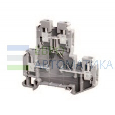 TBLOC 8002099318 - Клеммник 2-х ярусный, 4 мм.кв. с 2 диодами (серый); TBL 4 2P X5
