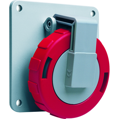 ABB 2CMA167012R1000 Розетка панельная с угловым фланцем 316RAU6W, 16A, 3P+E, IP67, 6ч