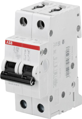 ABB Автомат.выкл-ль 2-полюсной S202M C6 (2CDS272001R0064)