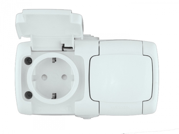 Schneider Electric RA16-227B-BI РОНДО IP44 О/У РОЗЕТКА двойная с заземлением со шторк., 16А, 250В, БЕЛЫЙ. Россия Schneider Electric RA16-227B-BI РОНДО IP44 О/У РОЗЕТКА двойная с заземлением со шторк., 16А, 250В, БЕЛЫЙ. Россия