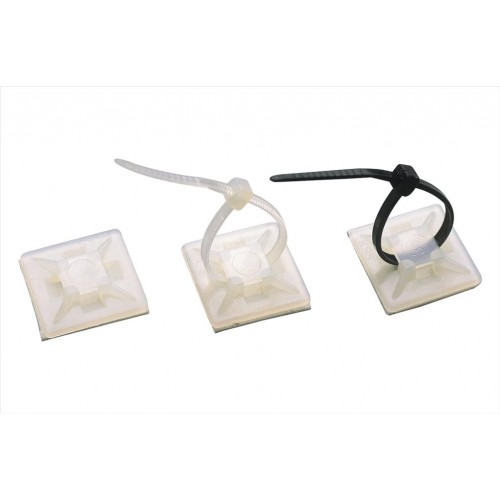 KLEMSAN 541210B Самокл. основание (21мм) для стяжек шир. до 4 мм, (белый); YK1