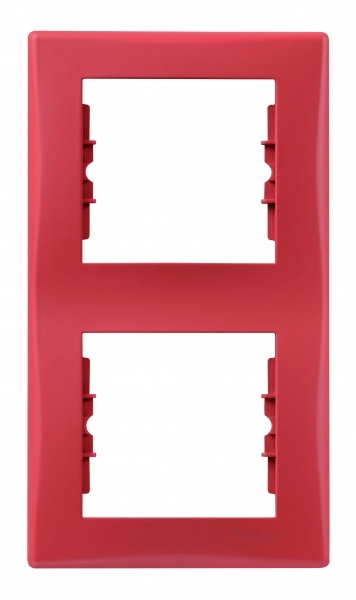 Schneider Electric SDN5801141 Рамка 2-пост, вертик., красная
