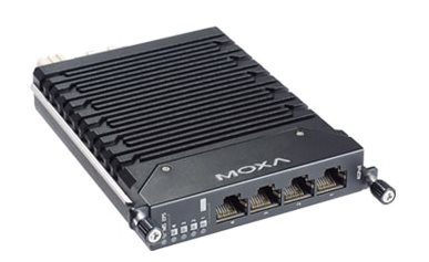 MOXA Модуль LM-7000H-4PoE Fast Ethernet module with 4 10/100Base-TX IEEE 802.3af/at PoE+ ports