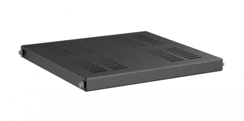DKC R5RFLIT120B Полка 1U стационарная, "L" профиль, глубина 853мм для напольных 19" IT-корпусов ДКС серии CQE, RAL90