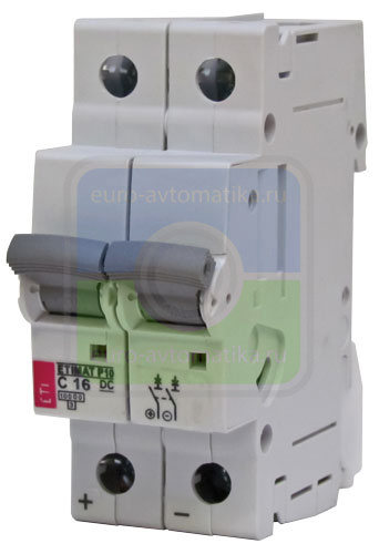 Выключатель автоматический ETIMAT P10 Z 1A 2pol DC (арт.260124102)