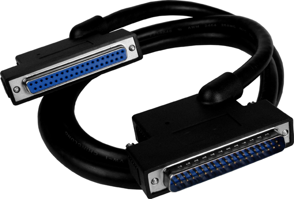 ICP DAS Кабель CA-3710AM DN-37 Male-Female D-sub cable 1M (Moding) Cable for Daughter Board (45o)