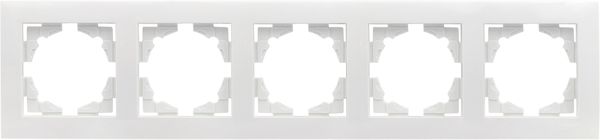 EKF EWM-G-305-10 Валенсия рамка 5-местная белая EKF PROxima