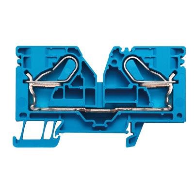 Weidmuller 1918790000 PEI 16 BL Исполнение: P-серия, Клемма питания, Проходная клемма, Расчетное сечение: 16 мм.кв, PUSH IN, Непосредственный монтаж
